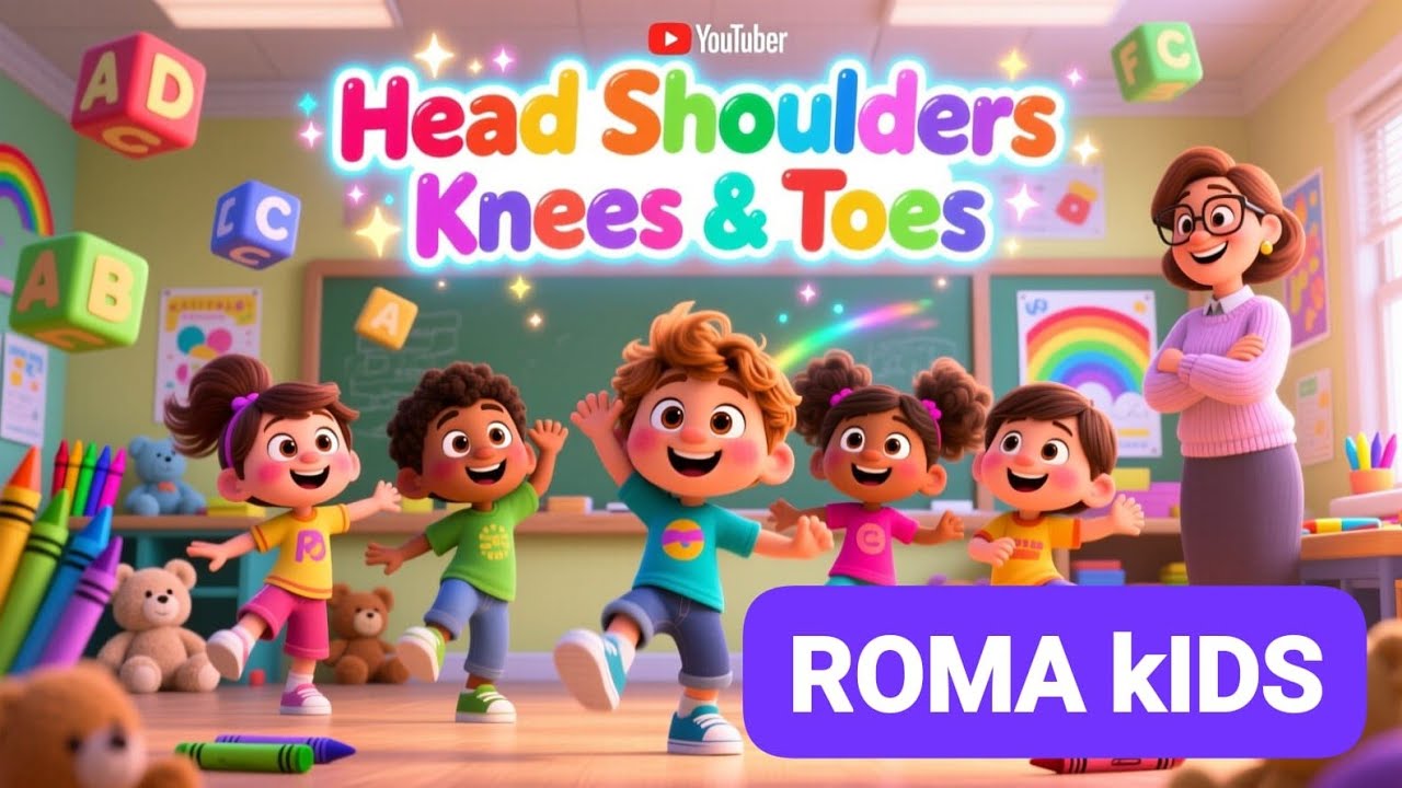 Head and Shoulders knees& toes Exercise  song for kids