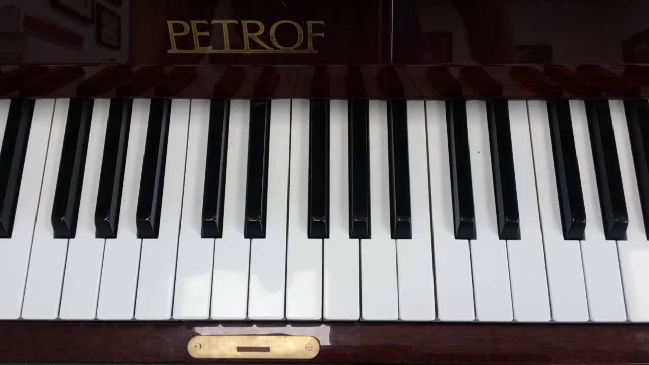 F minor scale - natural - piano - one octave