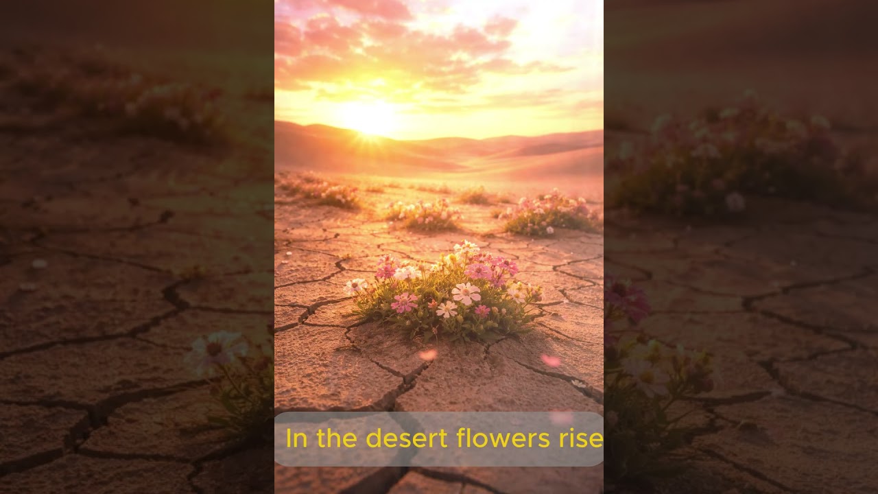 In the desert flowers rise