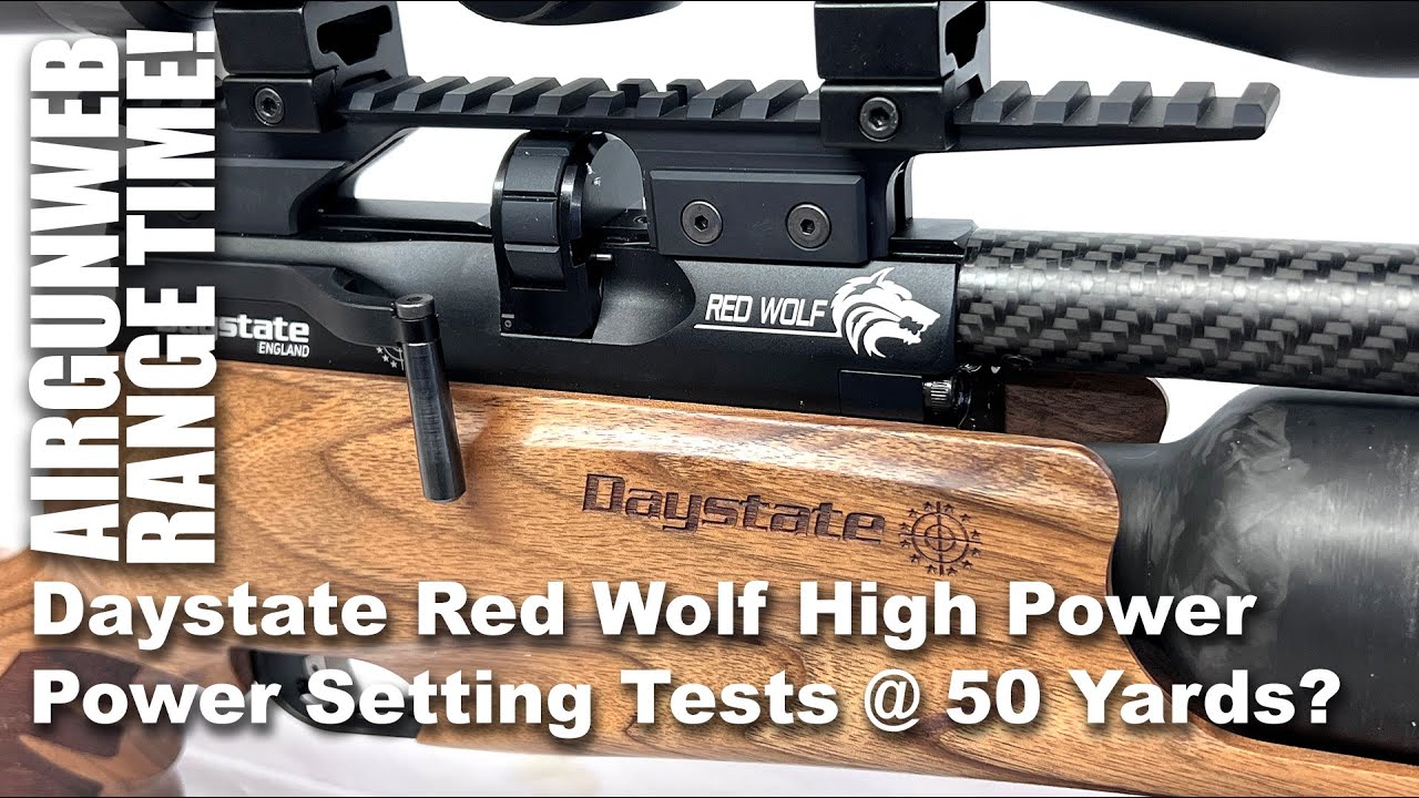 Daystate Red Wolf .22 Caliber High Power - Power Setting Demo at 50 Yards