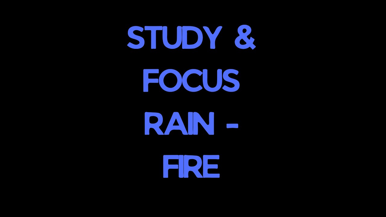 White Noise + Rain & Thunder with Fireplace for Studying (4 Hours) | Deep Focus Sounds