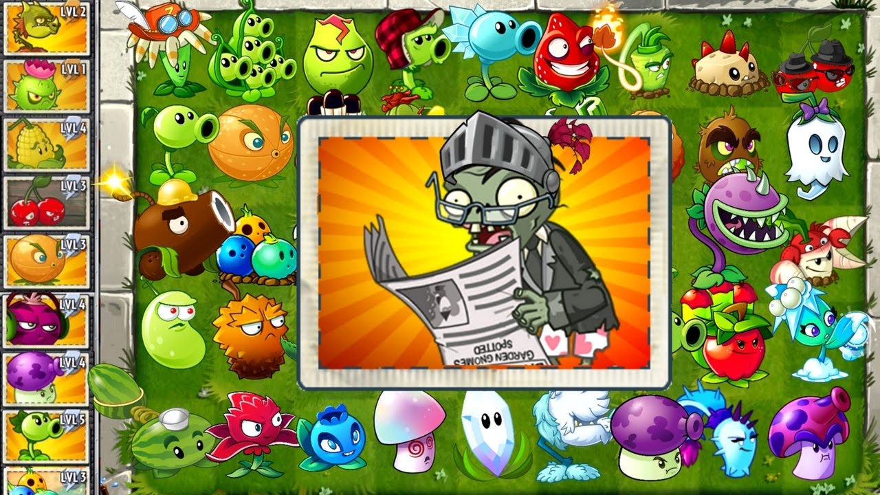Plantas Contra Zombies 2 Every Plant Power-Up! vs Newspaper Zombies Primal Plants vs Zombies 2