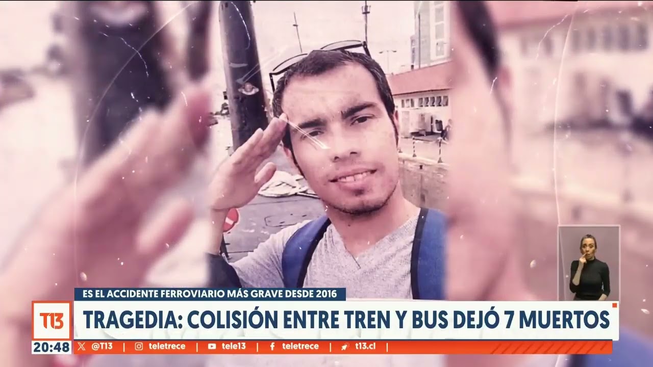 Colisión entre tren y bus dejó 7 muertos en San Pedro de la Paz