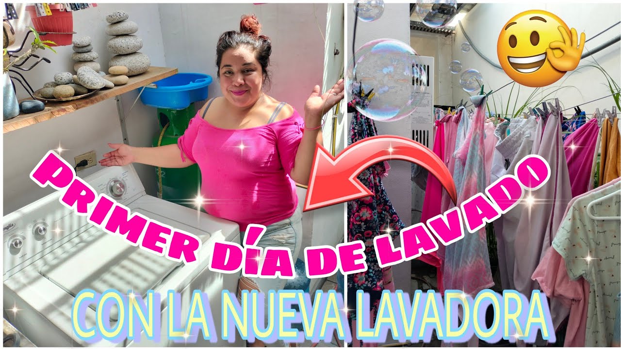 Estrenando lavadora americana de segunda mano🥰 Viejaaaaaaa 🙊(dijo Wendy 😅😅)