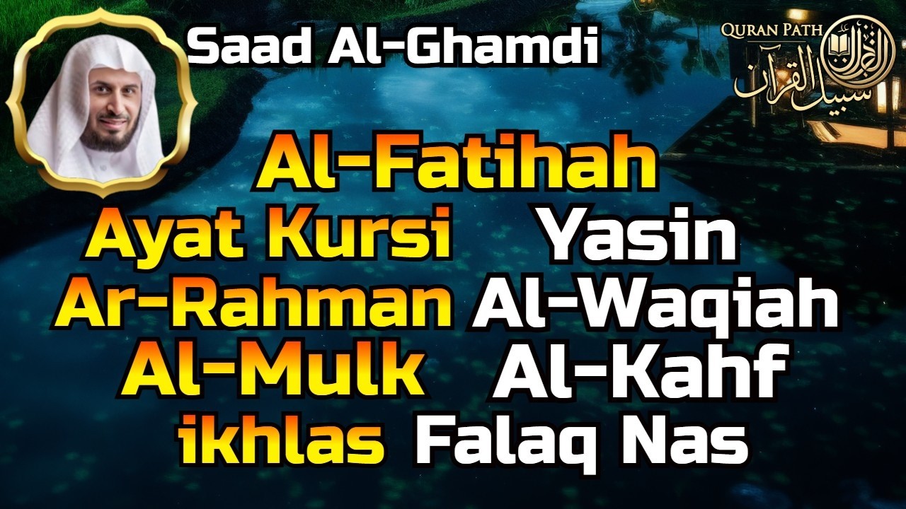 Al Fatihah, Ayat Kursi, Yasin, Ar Rahman, Al Waqiah, Al Mulk Al Kahf | Relaxing Quran Recitation 🕋🤲