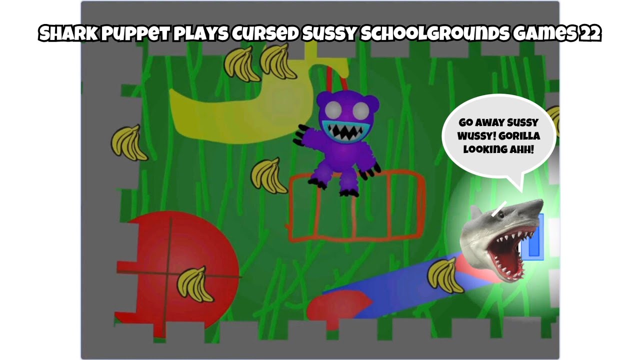 Фильм SB: Акула Паппет играет в Cursed Sussy Schoolgrounds Games 22!