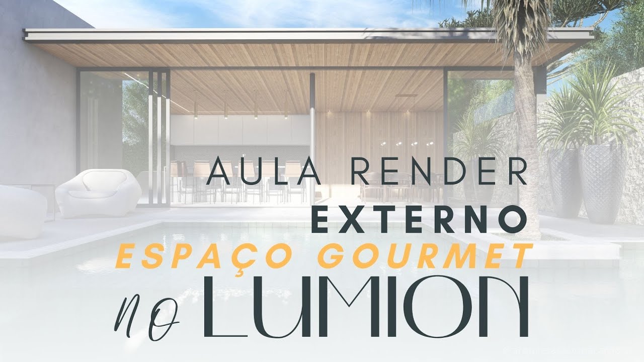 Aula render externo - Espaço Gourmet no LUMION