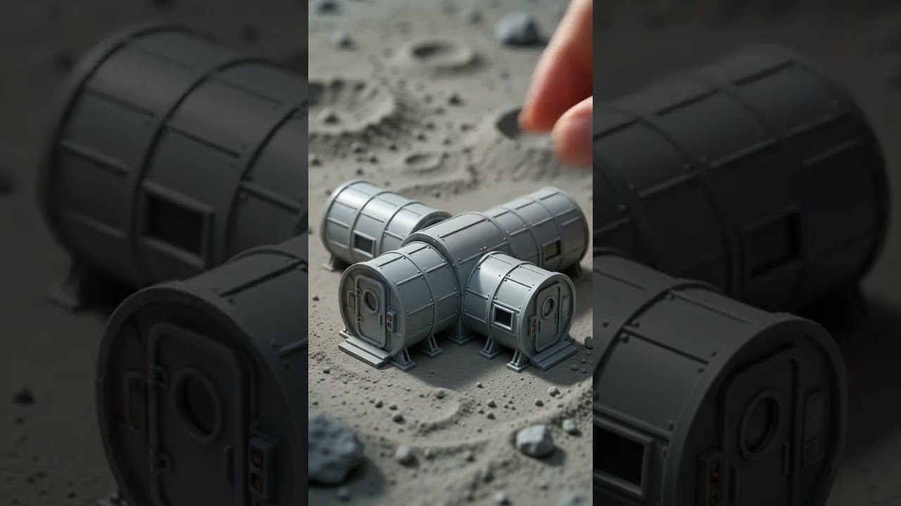 🔨 Building a Miniature Moon Base From Scratch | ASMR Sci-Fi Crafting 🧱