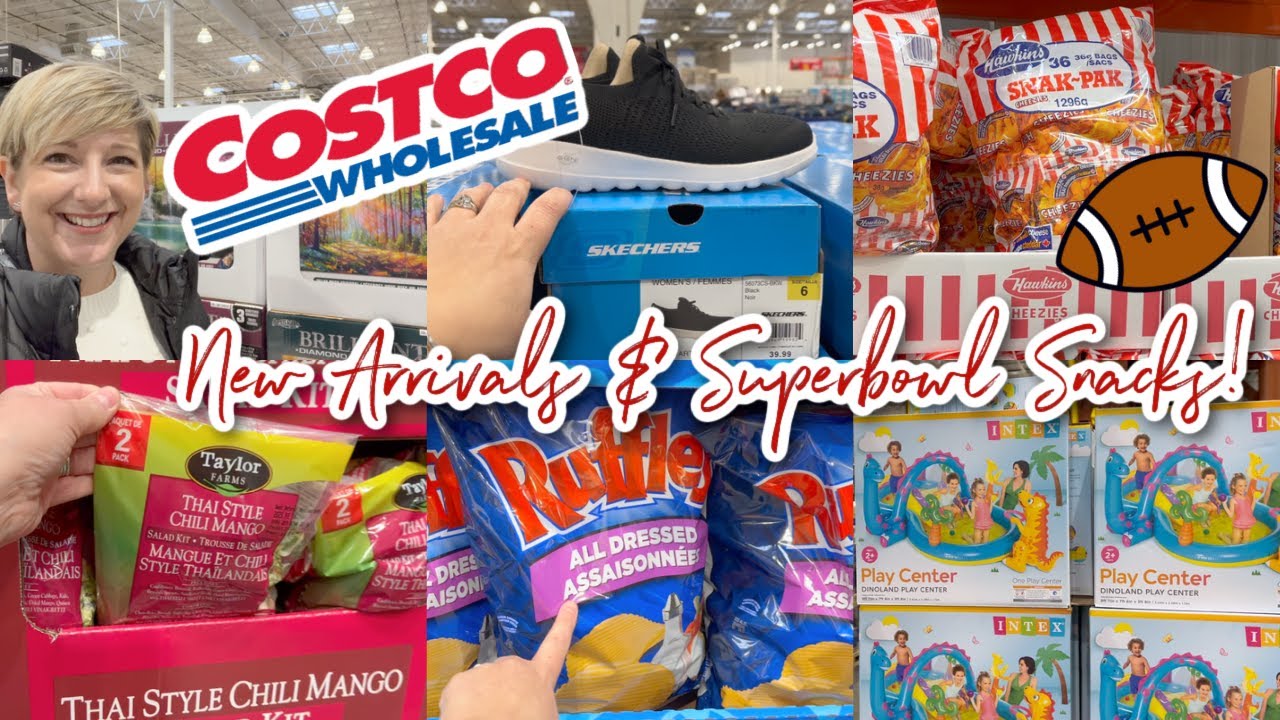 EXCITING NEW ARRIVALS & THE BEST SUPERBOWL SNACKS TO FIND AT COSTCO 🏈 | COME SHOP WITH ME AT COSTCO