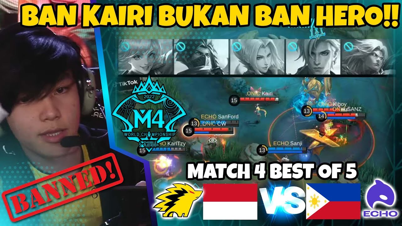 INI BAN AJA KAIRI SEKALIAN ECHO!!! APA2AN INI SEMUA HERO KAIRI DI BAN LAGI ADUHH!! MATCH 4 BO 5