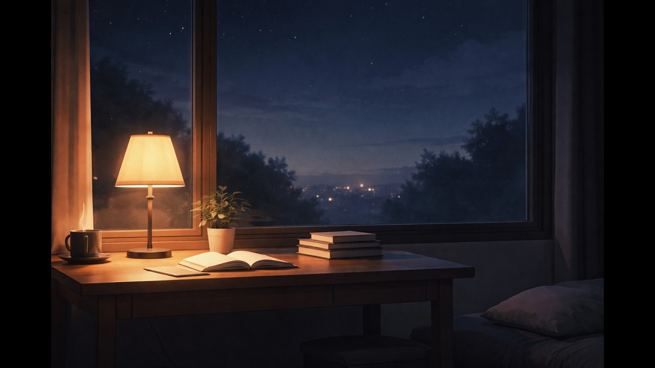 3 Hours of Calm Study Music 🌙 | Lo-Fi, Jazz & R&B for Focus, Reading & Late-Night Work