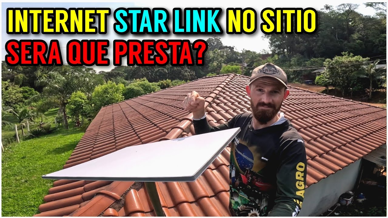 Testei a internet da STARLINK no sítio (veja como comprar e instalar)