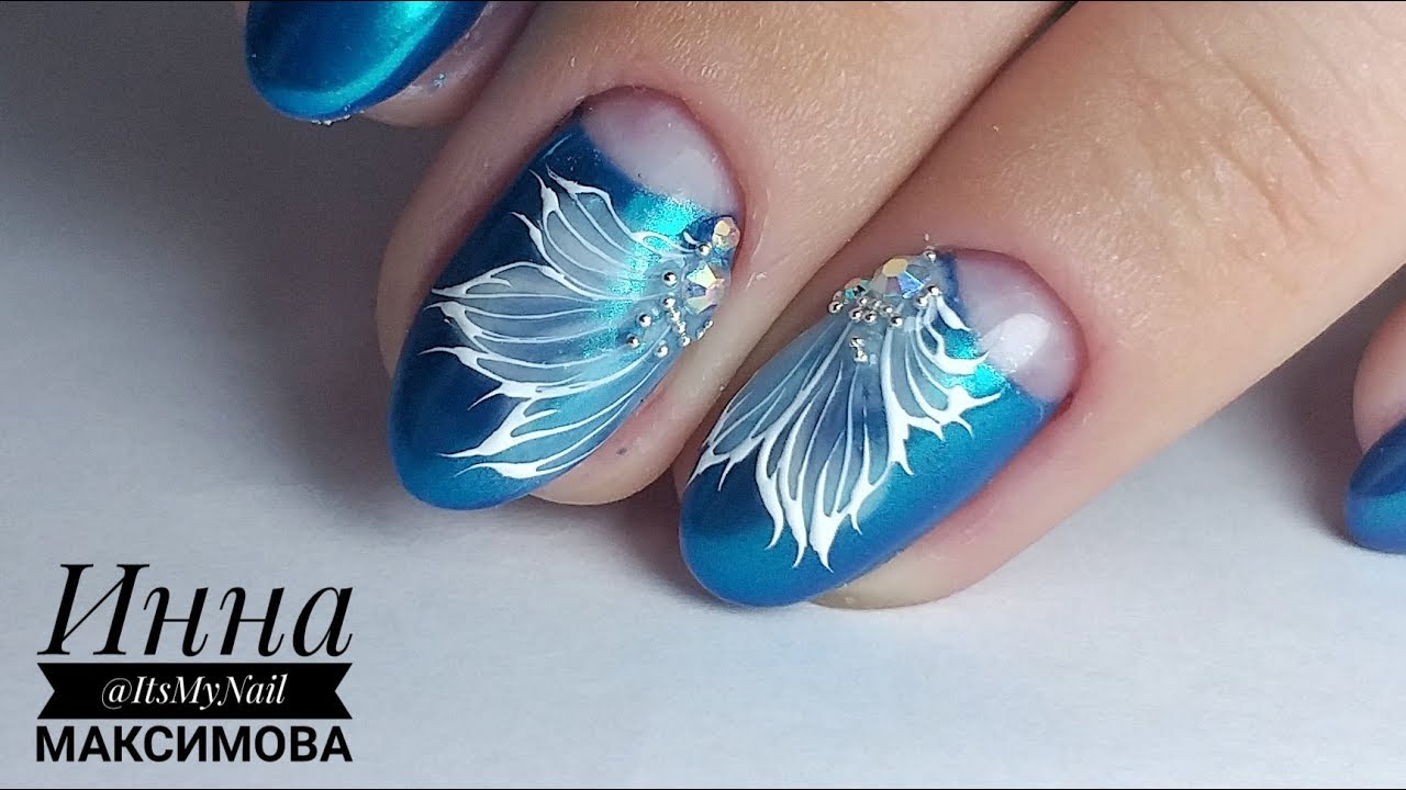 ❤ ЭКСПРЕСС дизайн ❤ СМОЖЕТ каждый ❤ ЛУНКИ на ногтях ❤ МАНИКЮР 2018 ❤ Дизайн ногтей гель лаком ❤