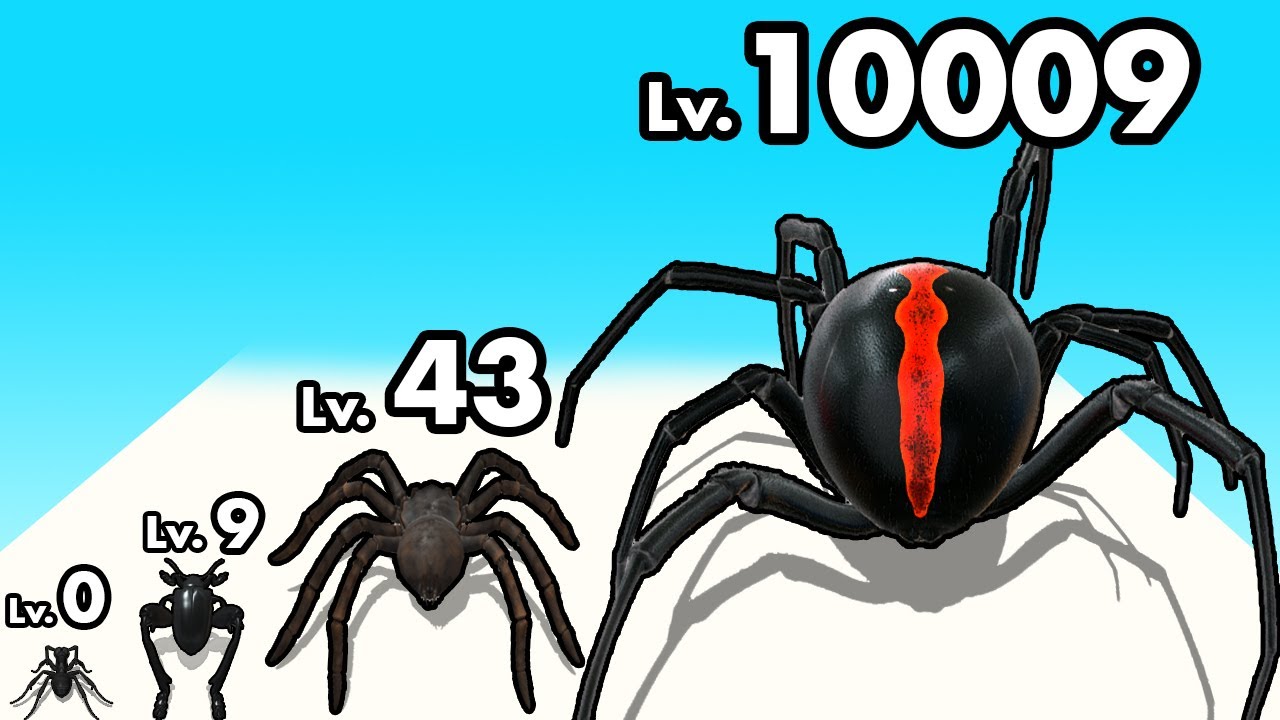 Can I Evolve a MAX LEVEL SPIDER? - Insect Evolution Run
