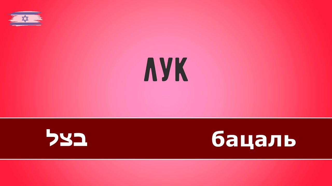 Овощи. Иврит для начинающих. Уроки иврита.