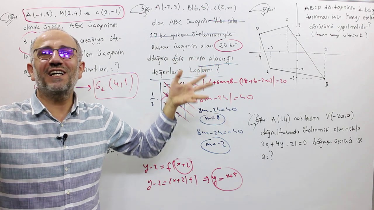 ANALİTİK GEOMETRİ 4/7 | PDF | DÖNÜŞÜMLER-1 | ÖTELEME VE DÖNME | 12. SINIF 1/4