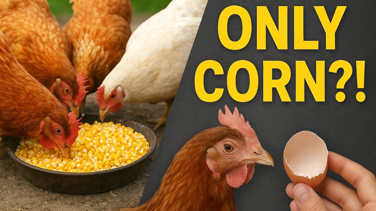 Feeding Chickens Only Corn for 7 Days | Local Chicken Farming Experiment