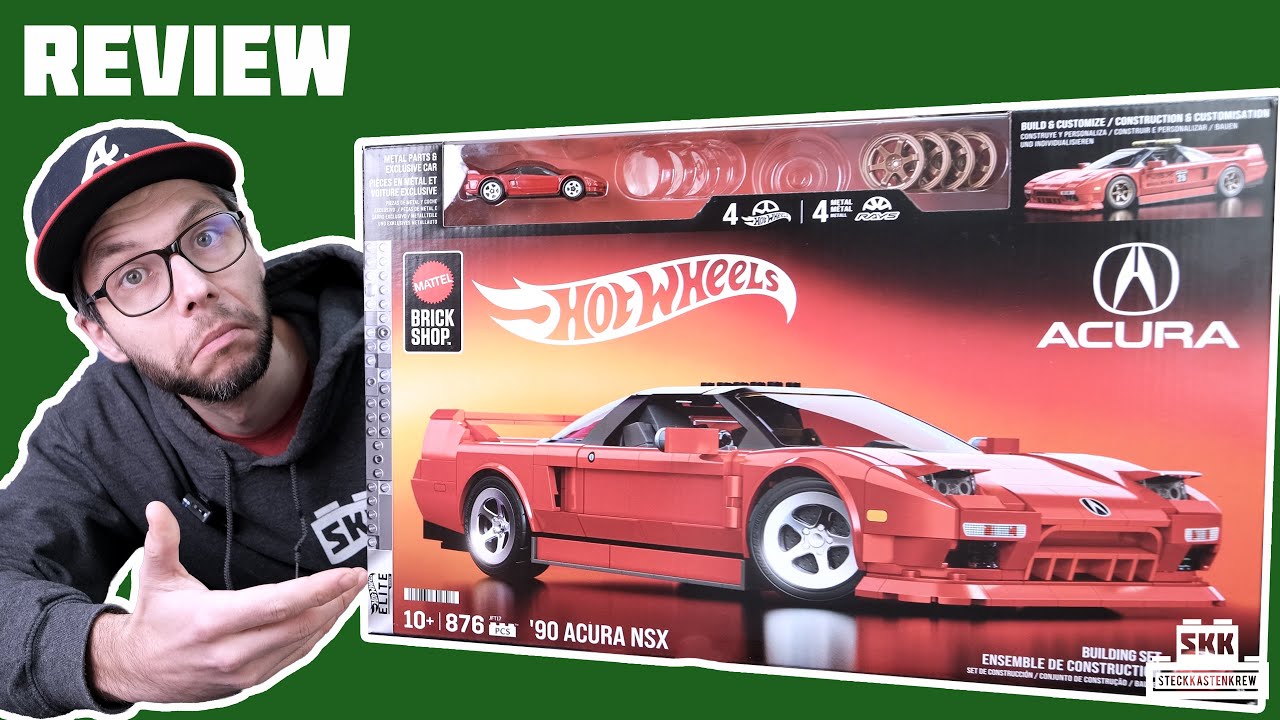 Top oder Flop? Mattel Brick Shop Hot Wheels™ 90er Acura™ NSX 1:16 (Set JFT17) [Review]