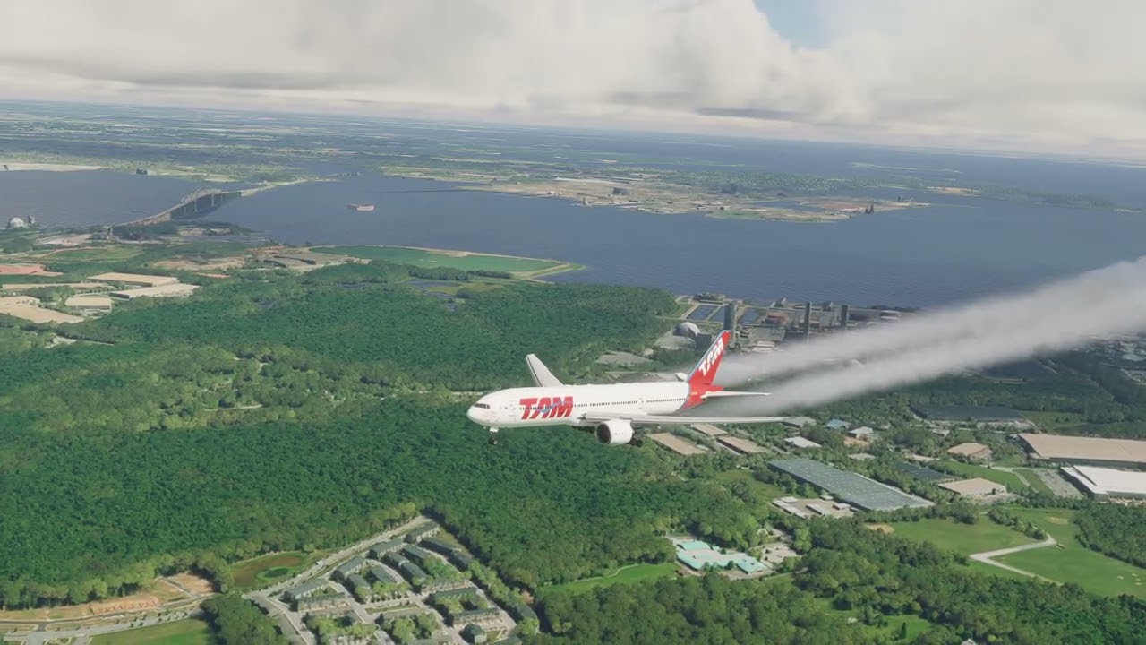 Самая страшная посадка самолета: Boeing 777 авиакомпании LATAM Airlines в аэропорту Маршалл