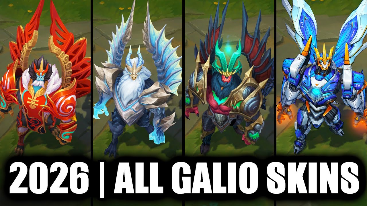 ALL GALIO SKINS SPOTLIGHT 2026 | League of Legends