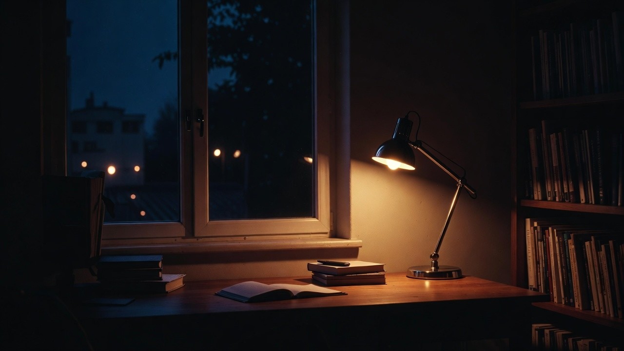 A Still Study Corner After Midnight | Nothing Happens