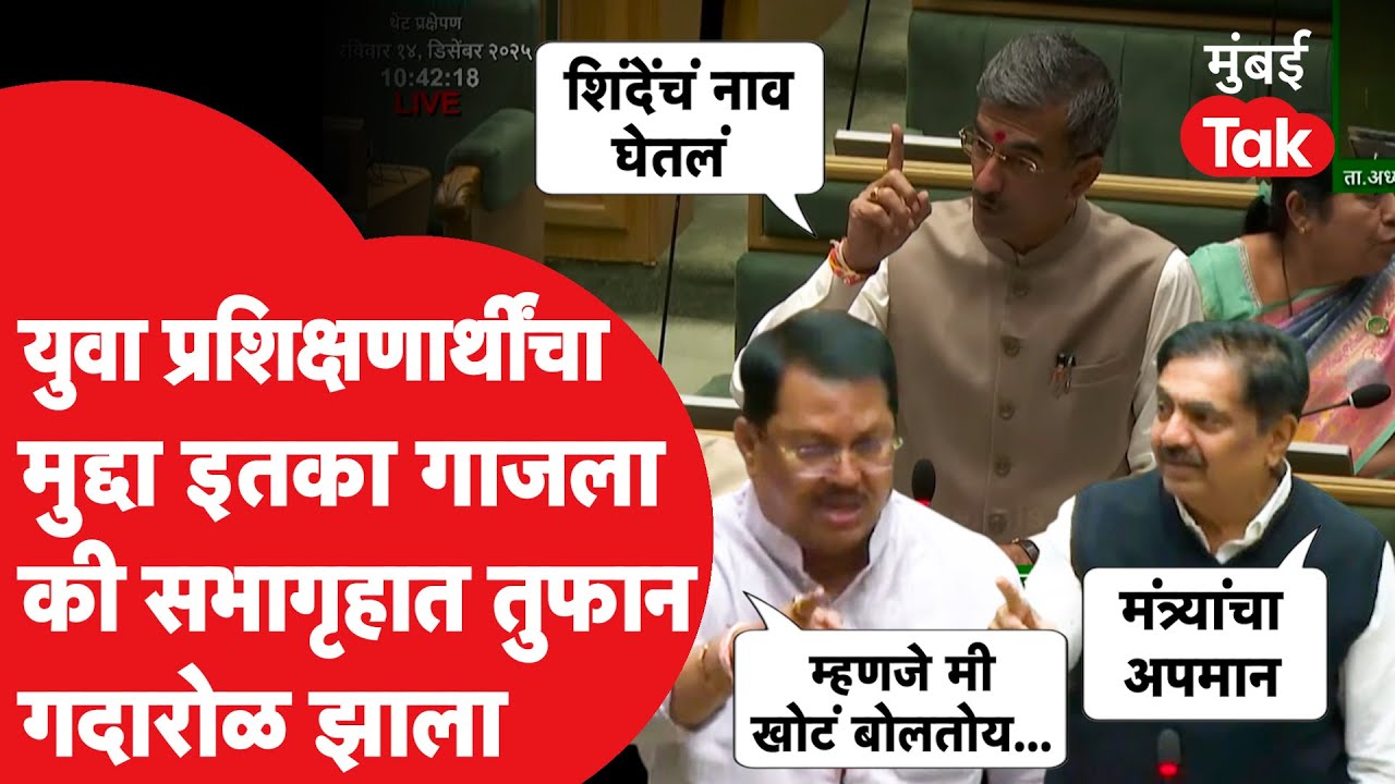 Winter Session मध्ये युवा प्रशिक्षणार्थी योजनेवरुन जोरदार राडा, काय घडलं?|Mumbai Tak