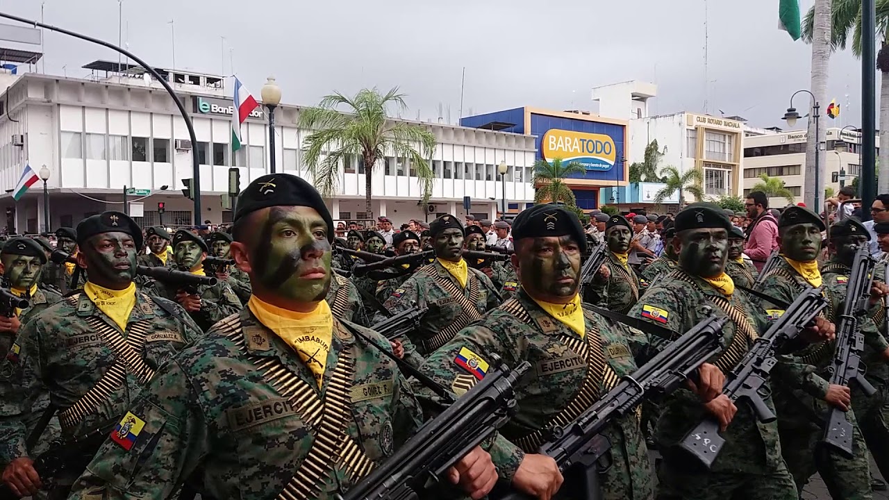 MACHALA.- GRAN DESFILE MILITAR POR LOS 194 AÑOS DE CANTONIZACION.