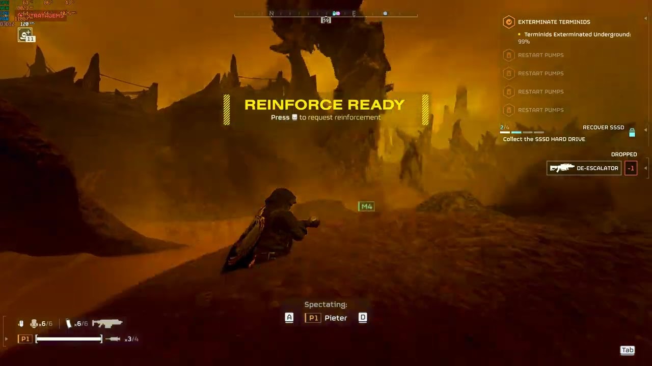 HELLDIVERS 2 - Ryzen 5700X3D + RTX 4070 Super w/ SMOOTH MOTION-ON [SUPER HELLDIVE vs. TERMINIDS]