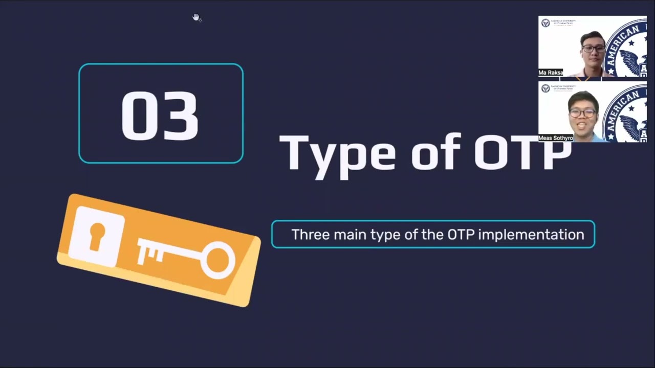 One Time Password (OTP) - Cybersecurity Project