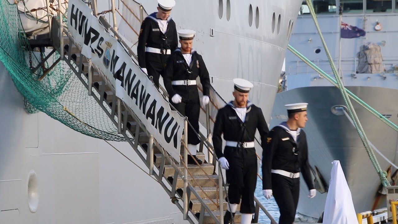 HMNZS Manawanui Commissioned  Auckland  New Zealand - 2019