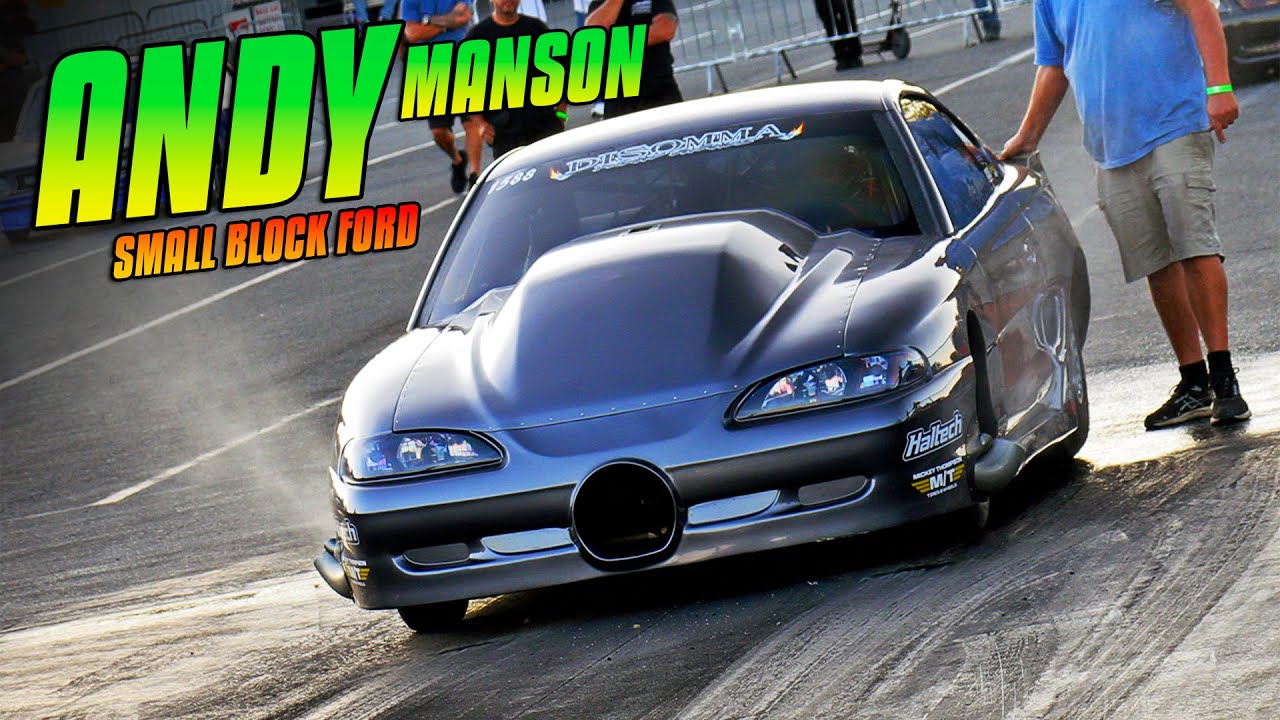 Ride In-car with Andy Manson - Small Block Ford - Limited Drag Radial Winner!