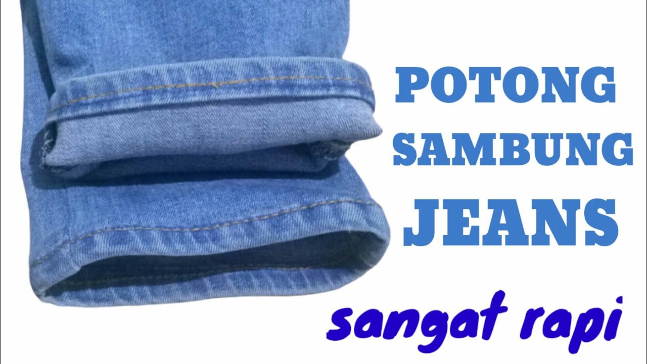 TUTORIAL POTONG SAMBUNG CELANA JEANS | CARA POTONG SAMBUNG CELANA JEANS ORIGINAL #VERMAK #LEVIS