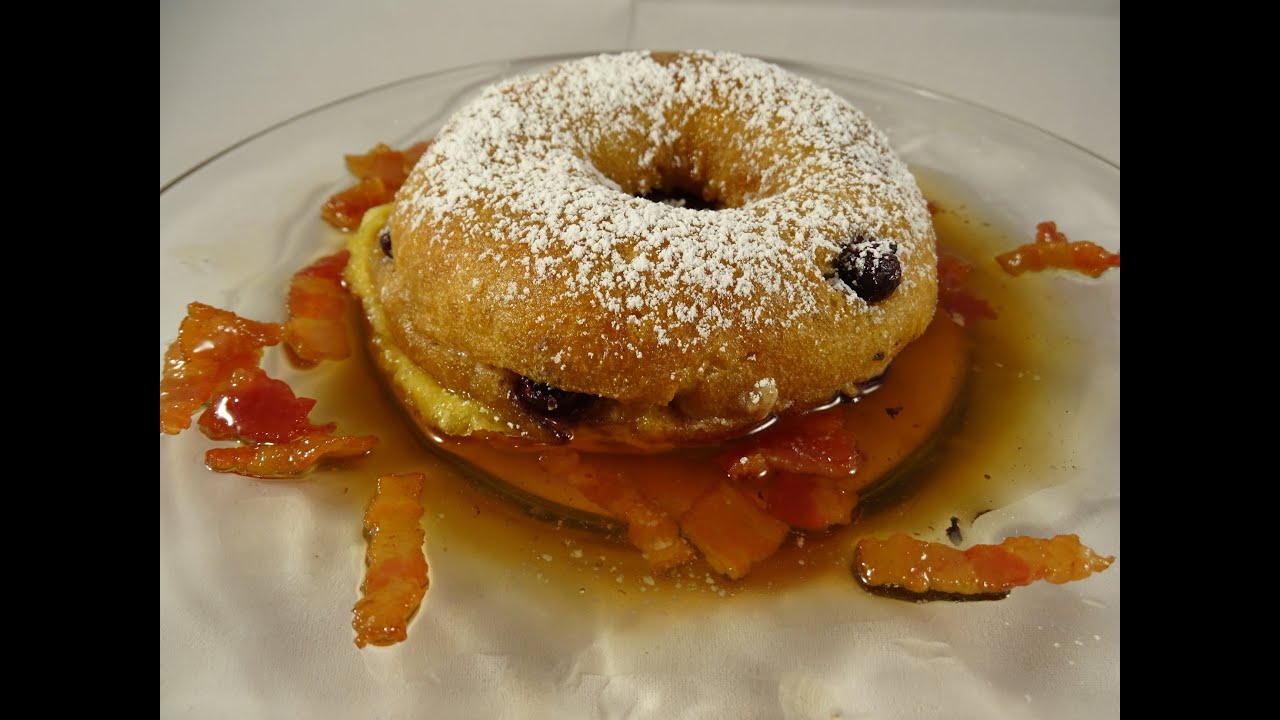 Donut French Toast with Bacon Maple Syrup- with yoyomax12