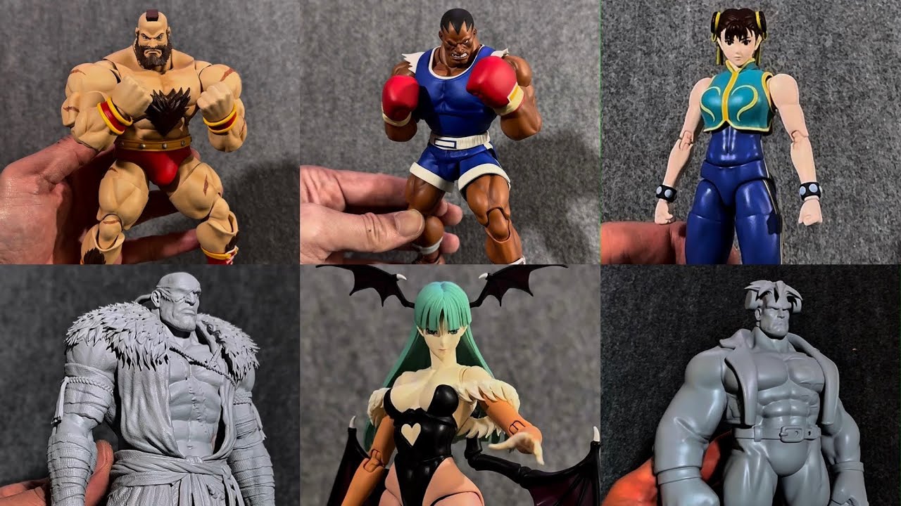 Новые фигурки персонажей Street Fighter и Dark Stalkers в руках (фотографии предоставлены мистеро...