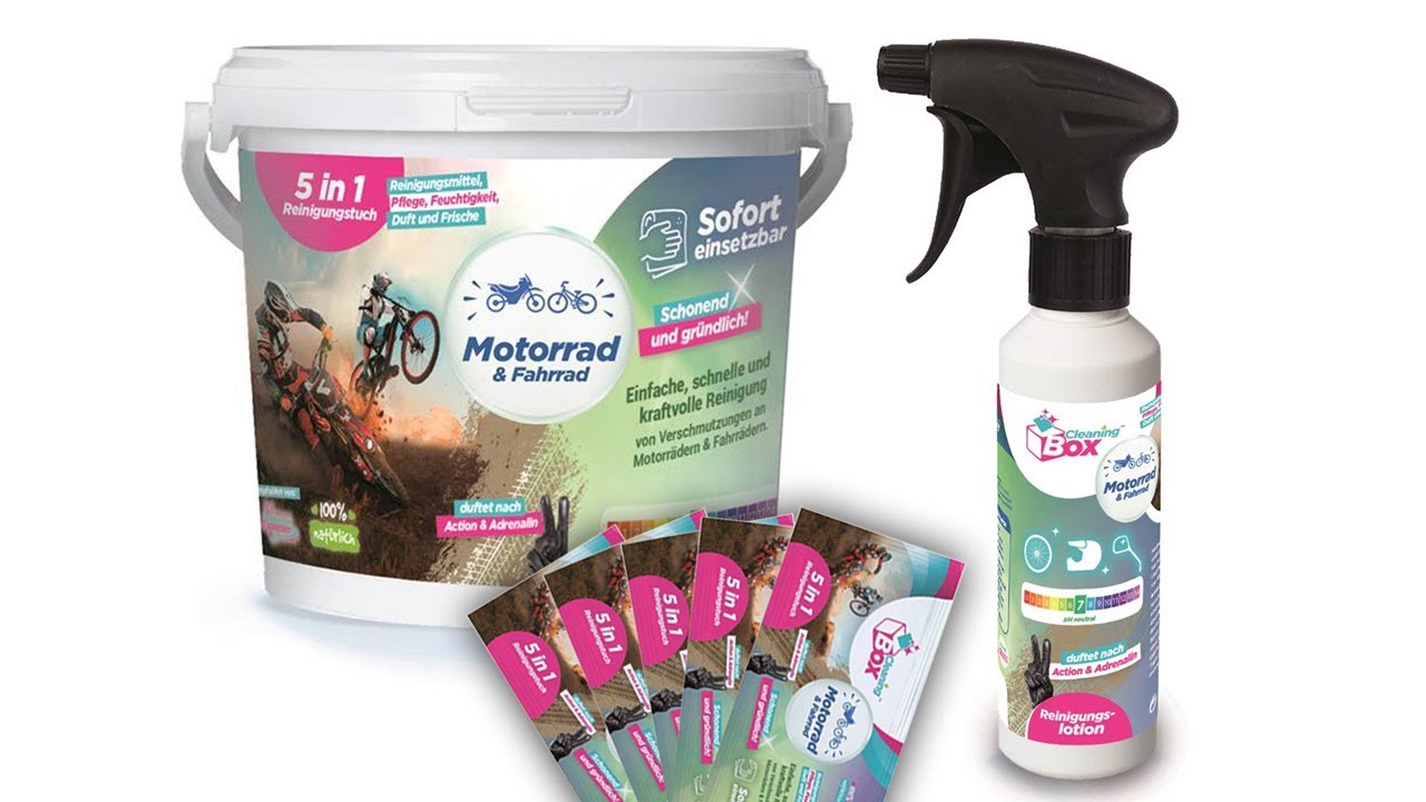 CleaningBox Motorrad Fahrrad BikeWipes Reinigungstücher