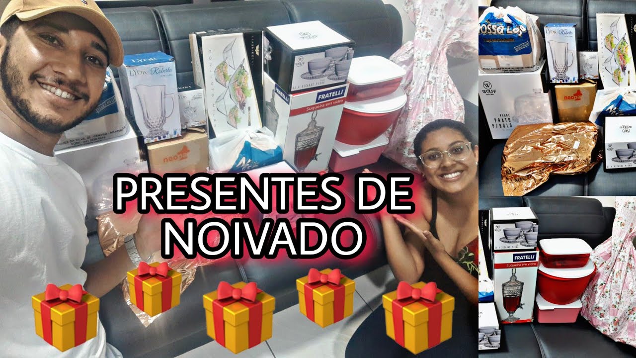 NOSSOS PRESENTES DE NOIVADO  PARTE 1 | GANHEI MUITA COISA LINDA | Di&aacute;rio da noiva Ep. 04 👰🏽😍❤️