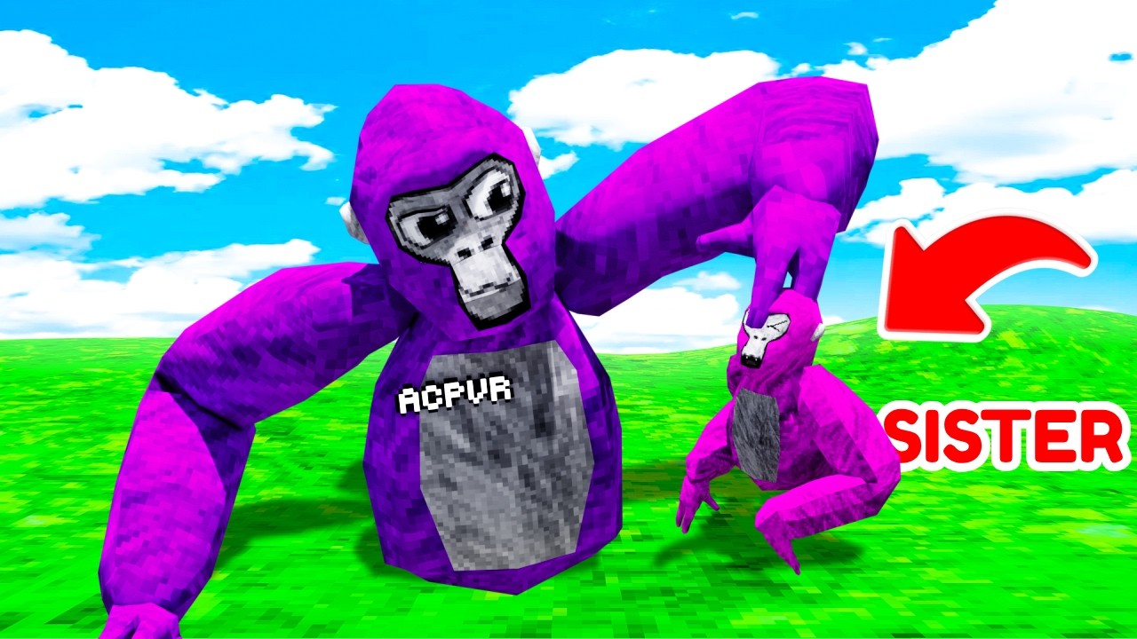I PLAYED GORILLA TAG WITH MY SISTER!