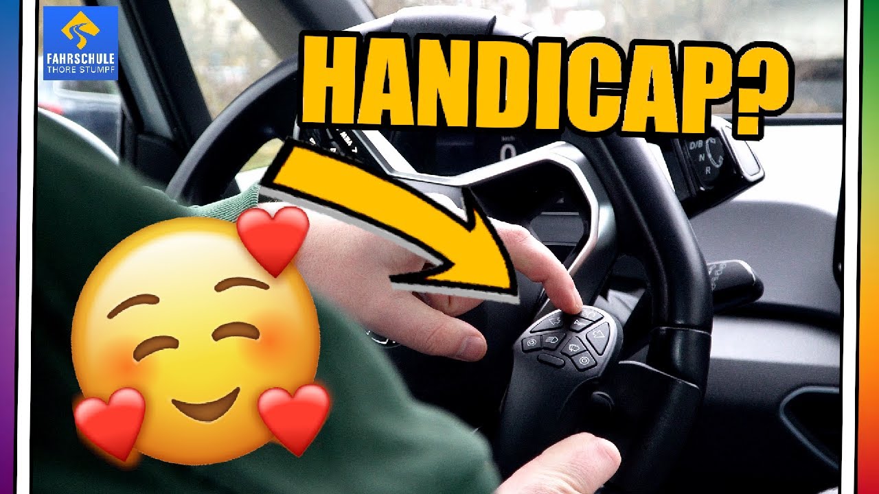 Fahren OHNE FÜßE! So funktioniert das Handicap-Auto in der Fahrschule.