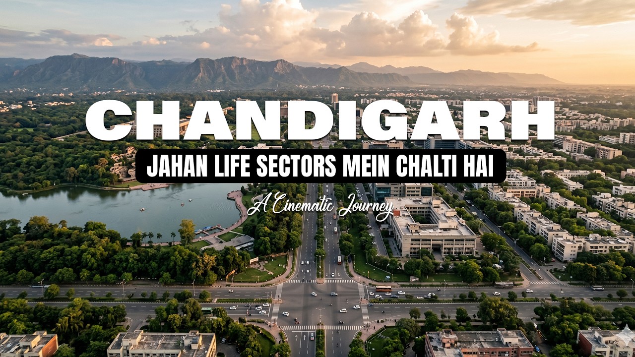 The Beauty of Chandigarh ❤️| Cinematic Travel Vlog with Peaceful City Views #chandigarh #travelvlog