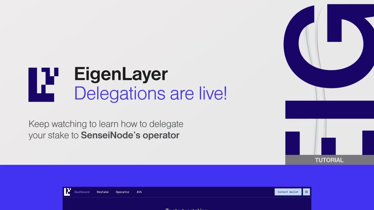 How to delegate your stake to EigenLayer?