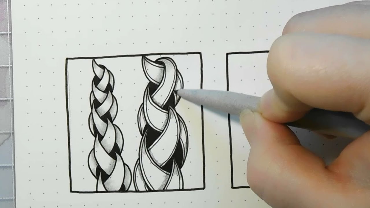 Zentangle Patterns Punzel, Quib, and Ratoon | TANGLED TALK #7