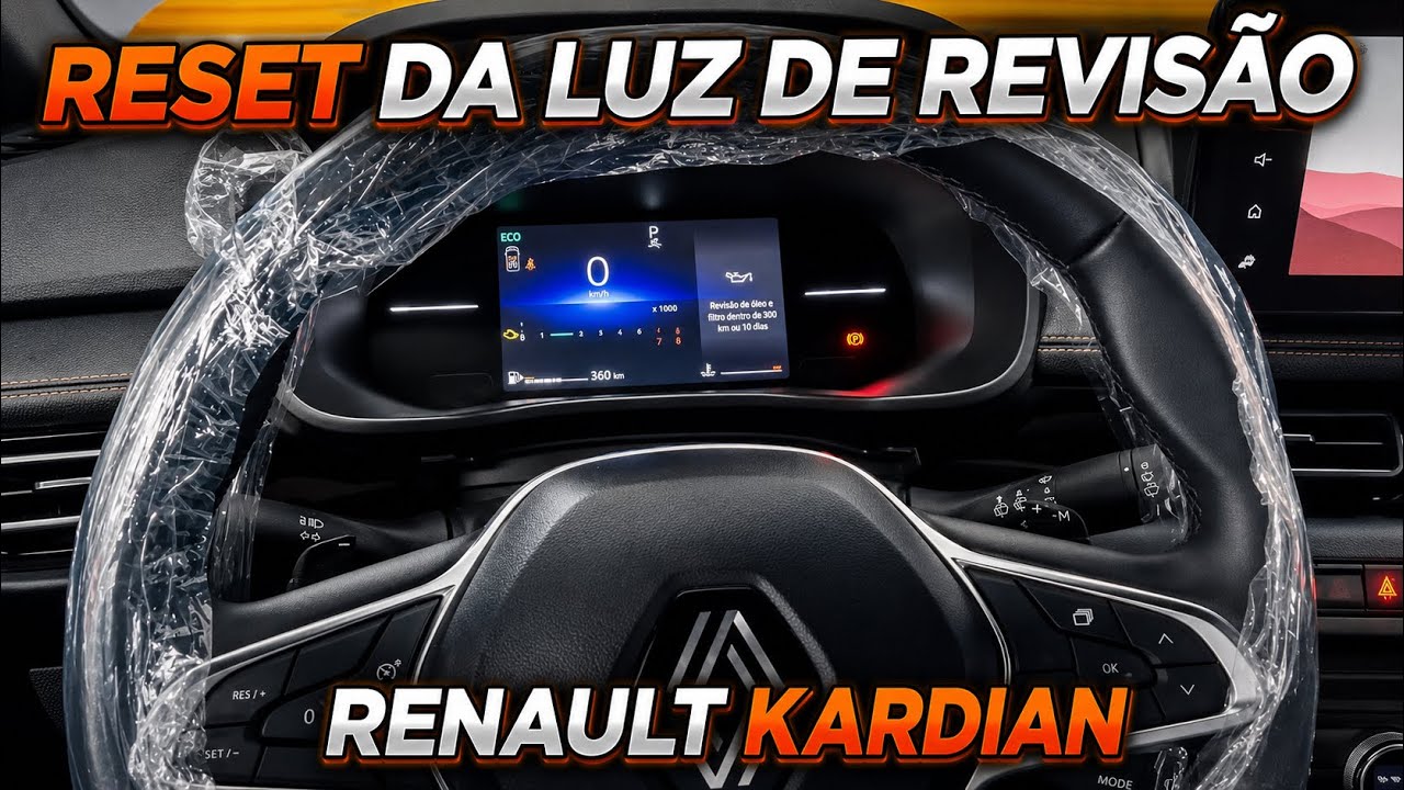 Como apagar a luz de revisão do Renault kardian