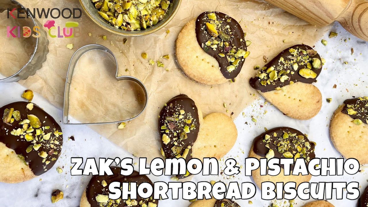 Zak's Lemon & Pistachio Shortbread Biscuits | Baking with Kids | How to | Kenwood Kids Club | Ep142