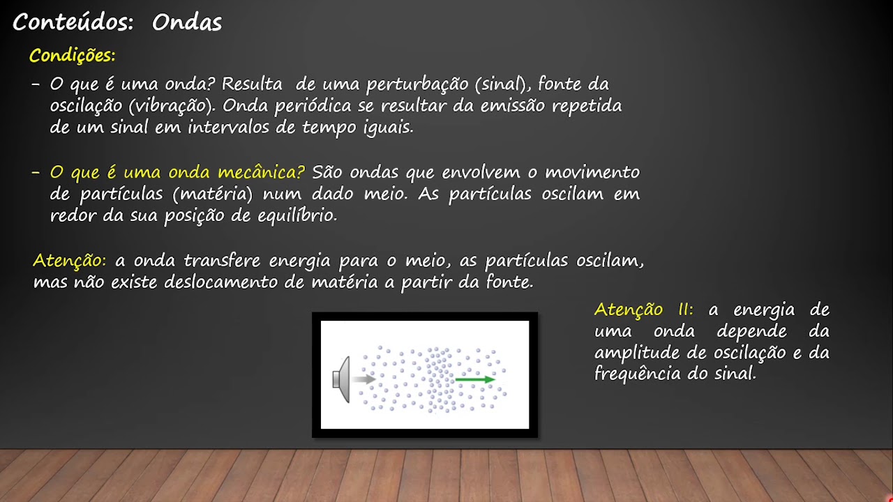 ONDAS SONORAS - FÍSICA 11º ANO - PREPARAÇÃO PARA EXAME