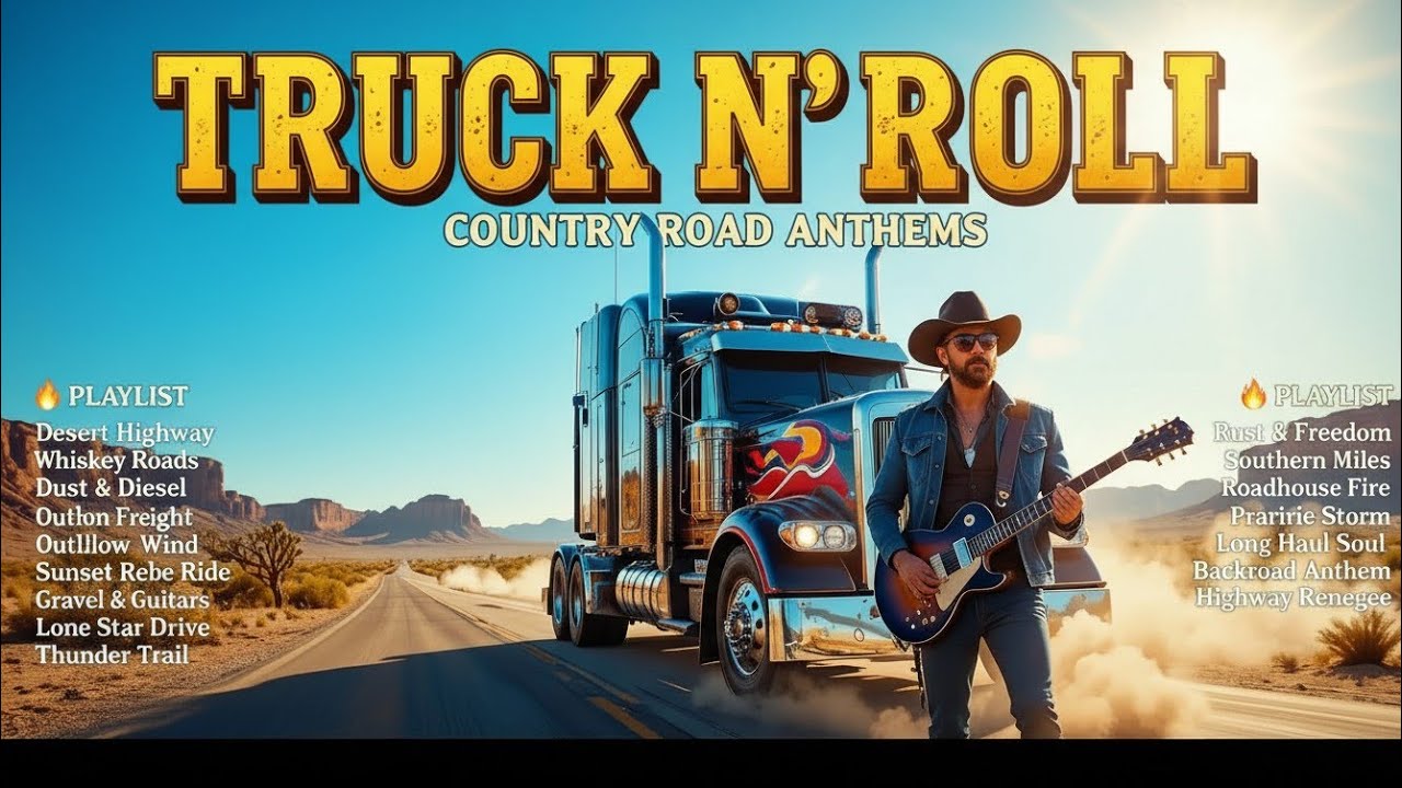 Truck N Roll Highway Soundtrack – Highway Heat & Country Rock Fire | RIDE FREE