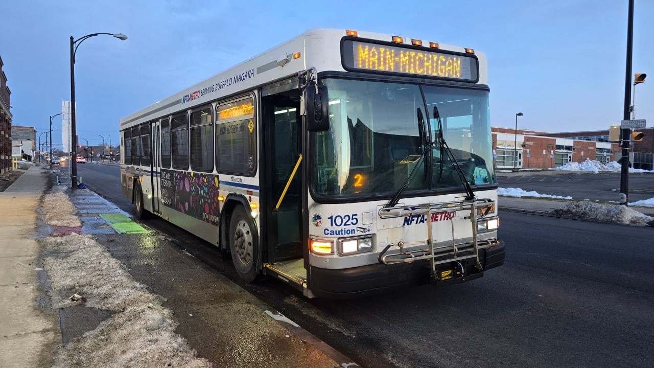 NFTA METRO RIDE | ROUTE 66A OUTBOUND | FULL ROUTE | BUS 1025 | 2010 GILLIG LOW FLOOR