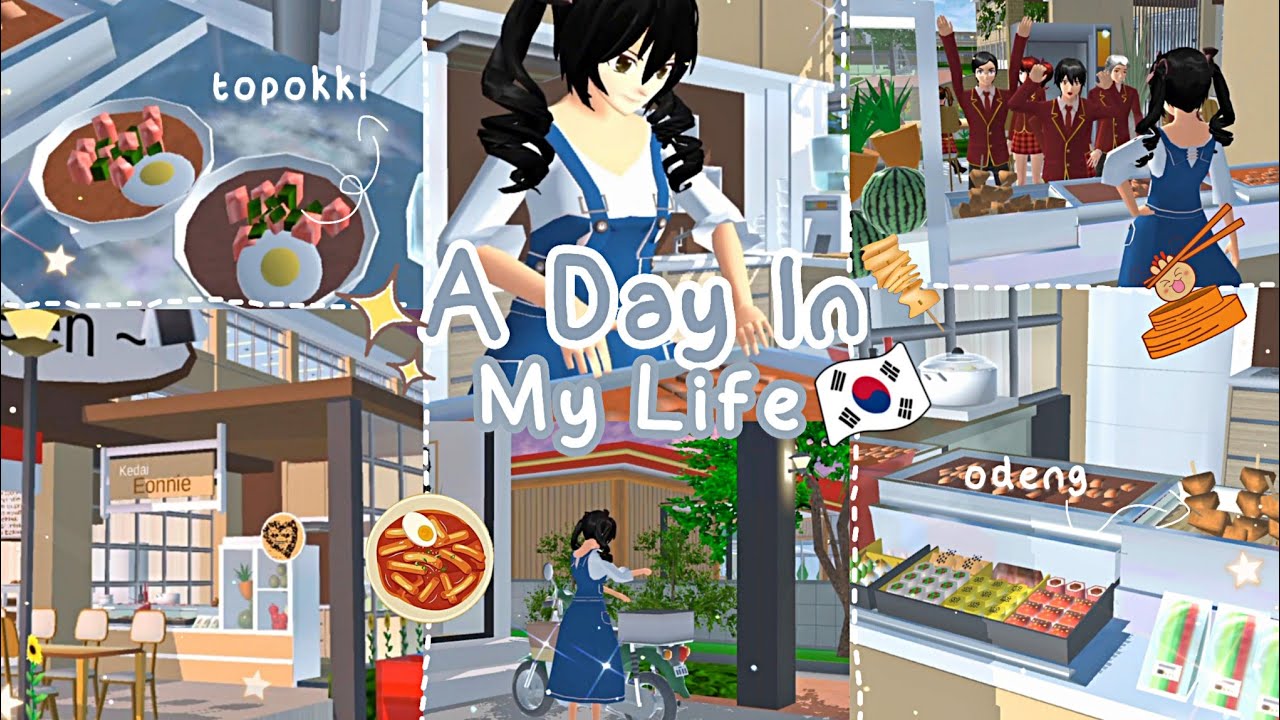 A Day In My Life: Jualan Toppokki Di Sekolah!🇰🇷🥘 Sakura School Simulator