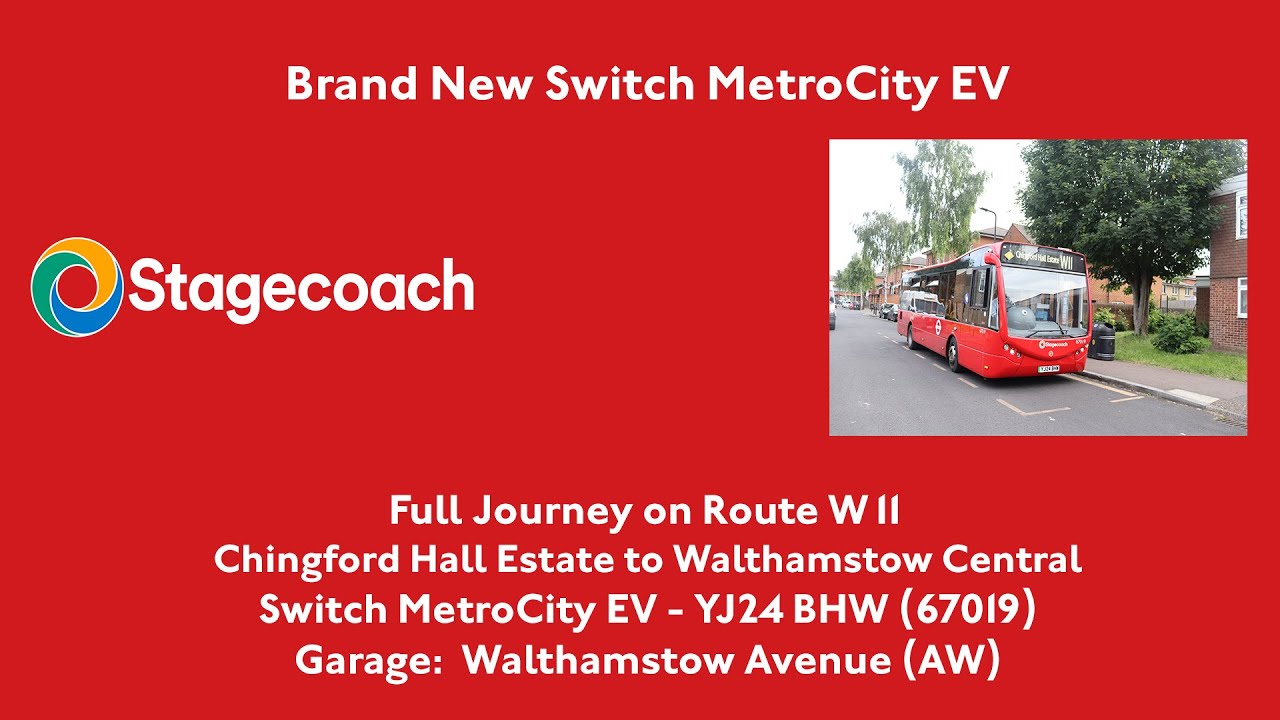 Full Journey | W11 to Walthamstow Central | Brand New Switch MetroCity EV | 67019 (YJ24BHW)