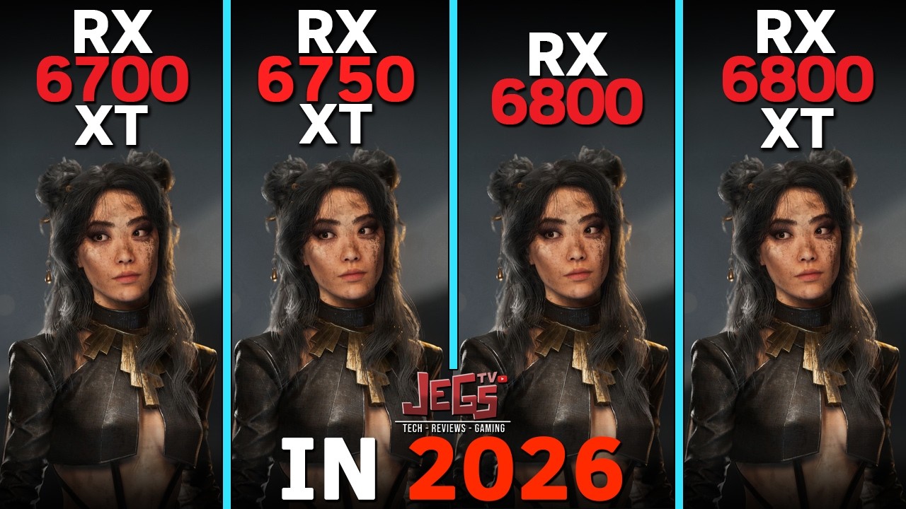 RX 6700 XT vs RX 6750 XT vs RX 6800 vs RX 6800 XT | Ryzen 7 9800X3D | Tested in 15 games