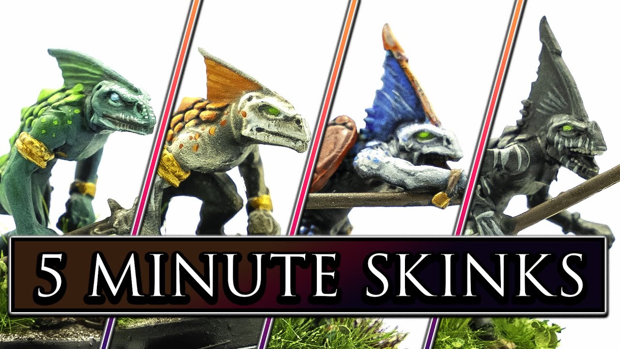 FIVE MINUTE SKINKS - SpeedPainting Hacks For Lizardmen